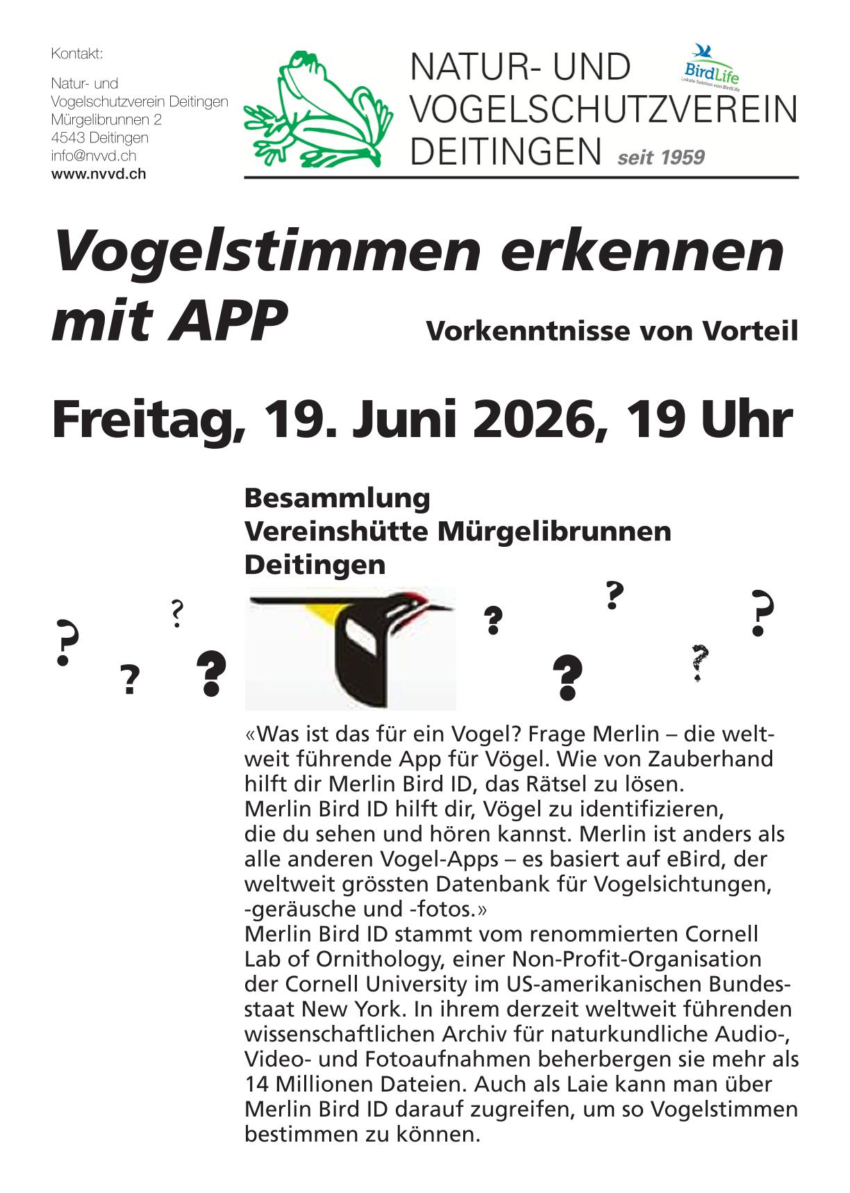 vogelstimmen app 2026 1